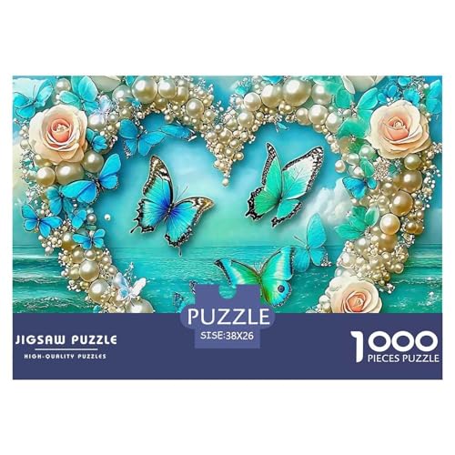 Rose Puzzle 1000 Teile EIN Herausforderndes Rätsel, schöne Blume Geschenke Für Frauen,Geschenke Für Männer Erwachsenenpuzzle Ab 14 Jahren38x26cm/1000pcs von JCOUSDAEO