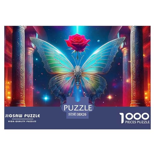 Rose Puzzle 1000 Teile EIN Herausforderndes Rätsel, schöne Blume Puzzles Für Erwachsene Lernspiel Erwachsenenpuzzle Ab 14 Jahren38x26cm/1000pcs von JCOUSDAEO