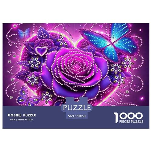 Rose Puzzle 1000 Teile EIN Herausforderndes Rätsel, schöne Blume Puzzles Für Erwachsene Lernspiel Erwachsenenpuzzle Ab 14 Jahren70x50cm/1000pcs Rose Puzzle 1000 Teile EIN Herausforderndes Rätsel, schöne Blume Puzzles Für Erwachsene Lernspiel Erwachsenenpuzzle Ab 14 Jahren70x50cm/1000pcs von JCOUSDAEO