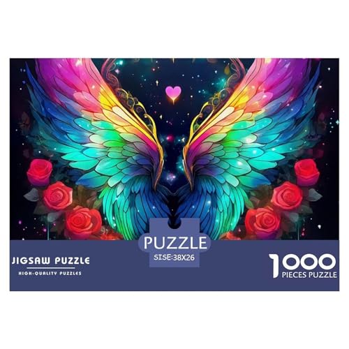 Rose Puzzle 1000 Teile Farbenfrohes Puzzle Für Erwachsene Und Kinder schöne Blume Puzzles Für Erwachsene Lernspiel Erwachsenenpuzzle Ab 14 Jahren38x26cm/1000pcs von JCOUSDAEO