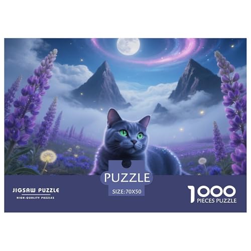 Russisch Blau 1000 Piece Puzzle A Challenging Puzzle Haustier Katze Puzzles for Adults Educational Game Challenge Toy Gifts for Women, Gifts for Men for Children from 14 Years70x50cm/1000pcs Russisch Blau 1000 Piece Puzzle A Challenging Puzzle Haustier Katze Puzzles for Adults Educational Game Challenge Toy Gifts for Women, Gifts for Men for Children from 14 Years70x50cm/1000pcs von JCOUSDAEO