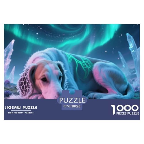 Saluki ​ Puzzle 1000 Pieces A Challenging Puzzle Haustierhund Puzzles for Adults and Children Colourful Toy for Children from 8-12 Years for Older Children38x26cm/1000pcs von JCOUSDAEO