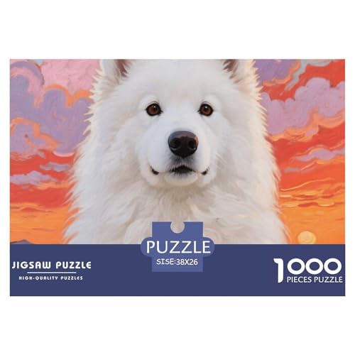 Samojed 1000 Piece Puzzle Puzzle for Men and Women niedlich Hund Puzzle Games for The Whole Family Colourful Toy for Children from 8-12 Years for Older Children38x26cm/1000pcs Samojed 1000 Piece Puzzle Puzzle for Men and Women niedlich Hund Puzzle Games for The Whole Family Colourful Toy for Children from 8-12 Years for Older Children38x26cm/1000pcs von JCOUSDAEO