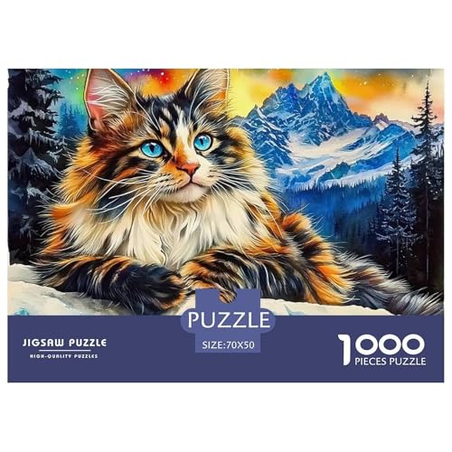 Schlafende Katze Puzzle 1000 Pieces A Challenging Puzzle Niedliche Katze Puzzles for Adults Educational Game Challenge Toy Gifts for Women, Gifts for Men for Children from 14 Years70x50cm/1000pcs Schlafende Katze Puzzle 1000 Pieces A Challenging Puzzle Niedliche Katze Puzzles for Adults Educational Game Challenge Toy Gifts for Women, Gifts for Men for Children from 14 Years70x50cm/1000pcs von JCOUSDAEO