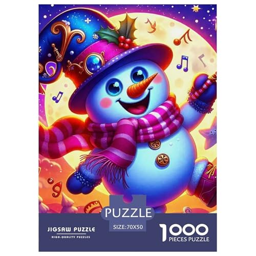 Schneemann 1000-teilige Puzzles Farbenfrohes Puzzle Für Erwachsene Und Kinder Warme Wintertage Puzzles Für Erwachsene Lernspiel Herausforderungsspielzeug70x50cm/1000pcs Schneemann 1000-teilige Puzzles Farbenfrohes Puzzle Für Erwachsene Und Kinder Warme Wintertage Puzzles Für Erwachsene Lernspiel Herausforderungsspielzeug70x50cm/1000pcs von JCOUSDAEO