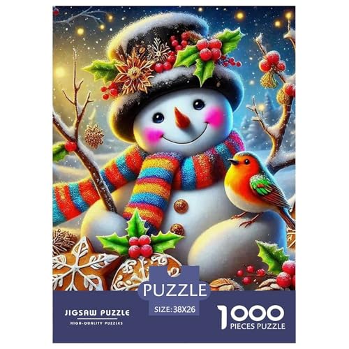 Schneemann Puzzle 1000 Teile EIN Herausforderndes Rätsel, Warme Wintertage Geschicklichkeitsspiel Für Die Ganze Familie Erwachsenenpuzzle Ab 14 Jahren38x26cm/1000pcs Schneemann Puzzle 1000 Teile EIN Herausforderndes Rätsel, Warme Wintertage Geschicklichkeitsspiel Für Die Ganze Familie Erwachsenenpuzzle Ab 14 Jahren38x26cm/1000pcs von JCOUSDAEO