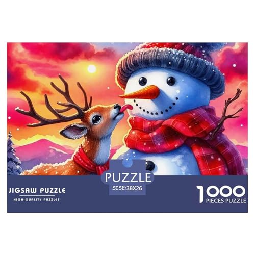 Schneemann Puzzle 1000 Teile Farbenfrohes Puzzle Für Erwachsene Und Kinder Warm Winter Days Geschenke Für Frauen,Geschenke Für Männer Erwachsenenpuzzle 38x26cm/1000pcs Schneemann Puzzle 1000 Teile Farbenfrohes Puzzle Für Erwachsene Und Kinder Warm Winter Days Geschenke Für Frauen,Geschenke Für Männer Erwachsenenpuzzle 38x26cm/1000pcs von JCOUSDAEO