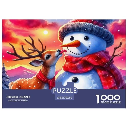 Schneemann Puzzle 1000 Teile Klassische Puzzles Schwer Für Erwachsene Und Kinder Warm Winter Days Geschicklichkeitsspiel Für Die Ganze Familie, 1000-teilige Puzzles70x50cm/1000pcs Schneemann Puzzle 1000 Teile Klassische Puzzles Schwer Für Erwachsene Und Kinder Warm Winter Days Geschicklichkeitsspiel Für Die Ganze Familie, 1000-teilige Puzzles70x50cm/1000pcs von JCOUSDAEO