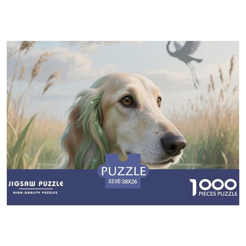 Schottischer Deerhound ​ 1000 Piece Puzzle A Challenging Puzzle Haustierhund Puzzles for Adults and Children Gifts for Women, Gifts for Men for Children from 14 Years38x26cm/1000pcs von JCOUSDAEO
