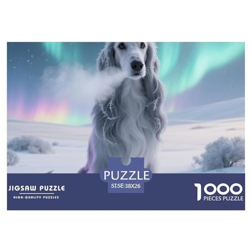 Schottischer Deerhound ​ Puzzle 1000 Pieces Puzzle for Men And Women Haustierhund Puzzle Games for The Whole Family Colourful Toy for Children from 8-12 Years for Children from 14 Years38x26cm/1000pcs von JCOUSDAEO