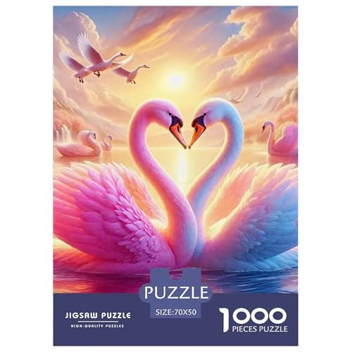 Schwan 1000 Teile Puzzle EIN Herausforderndes Rätsel, Geschicklichkeitsspiel Für Die Ganze Familie,buntes Legespiel Erwachsenenpuzzle70x50cm/1000pcs Schwan 1000 Teile Puzzle EIN Herausforderndes Rätsel, Geschicklichkeitsspiel Für Die Ganze Familie,buntes Legespiel Erwachsenenpuzzle70x50cm/1000pcs von JCOUSDAEO