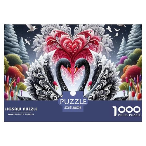 Schwan 1000 Teile Puzzle Klassische Puzzles Schwer Für Erwachsene Und Kinder Geschicklichkeitsspiel Für Die Ganze Familie,buntes Legespiel Erwachsenenpuzzle38x26cm/1000pcs Schwan 1000 Teile Puzzle Klassische Puzzles Schwer Für Erwachsene Und Kinder Geschicklichkeitsspiel Für Die Ganze Familie,buntes Legespiel Erwachsenenpuzzle38x26cm/1000pcs von JCOUSDAEO