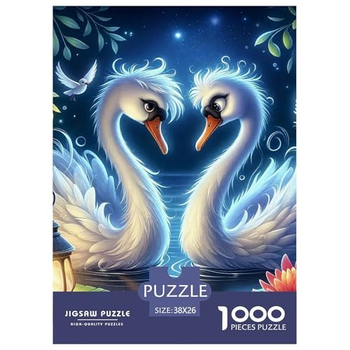 Schwan 1000-teilige Puzzles EIN Herausforderndes Rätsel, Geschicklichkeitsspiel Für Die Ganze Familie,buntes Legespiel Kinder38x26cm/1000pcs Schwan 1000-teilige Puzzles EIN Herausforderndes Rätsel, Geschicklichkeitsspiel Für Die Ganze Familie,buntes Legespiel Kinder38x26cm/1000pcs von JCOUSDAEO