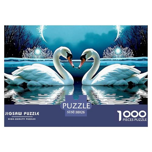 Schwan 1000-teilige Puzzles EIN Herausforderndes Rätsel, Geschicklichkeitsspiel Für Die Ganze Familie,buntes Legespiel Kinder38x26cm/1000pcs Schwan 1000-teilige Puzzles EIN Herausforderndes Rätsel, Geschicklichkeitsspiel Für Die Ganze Familie,buntes Legespiel Kinder38x26cm/1000pcs von JCOUSDAEO
