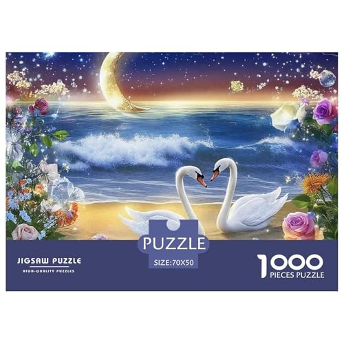 Schwan 1000-teilige Puzzles EIN Herausforderndes Rätsel, Geschicklichkeitsspiel Für Die Ganze Familie,buntes Legespiel Kinder70x50cm/1000pcs Schwan 1000-teilige Puzzles EIN Herausforderndes Rätsel, Geschicklichkeitsspiel Für Die Ganze Familie,buntes Legespiel Kinder70x50cm/1000pcs von JCOUSDAEO