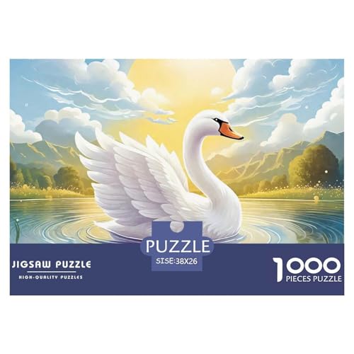 Schwan 1000-teilige Puzzles EIN Herausforderndes Rätsel, Puzzles Für Erwachsene Lernspiel Herausforderungsspielzeug Erwachsenenpuzzle Ab 14 Jahren38x26cm/1000pcs Schwan 1000-teilige Puzzles EIN Herausforderndes Rätsel, Puzzles Für Erwachsene Lernspiel Herausforderungsspielzeug Erwachsenenpuzzle Ab 14 Jahren38x26cm/1000pcs von JCOUSDAEO