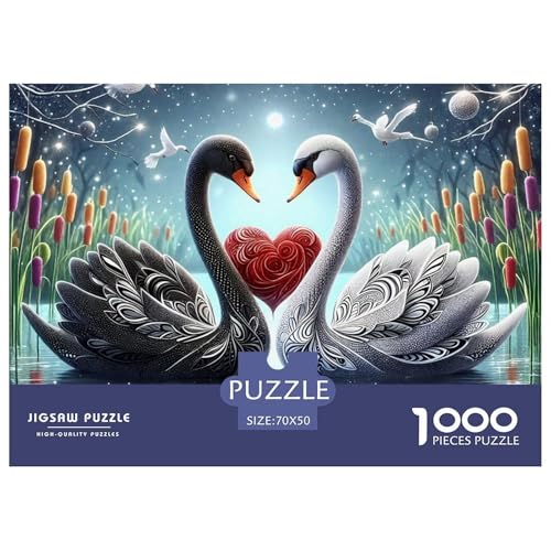 Schwan 1000-teilige Puzzles EIN Herausforderndes Rätsel, Puzzles Für Erwachsene Lernspiel Herausforderungsspielzeug Erwachsenenpuzzle Ab 14 Jahren70x50cm/1000pcs Schwan 1000-teilige Puzzles EIN Herausforderndes Rätsel, Puzzles Für Erwachsene Lernspiel Herausforderungsspielzeug Erwachsenenpuzzle Ab 14 Jahren70x50cm/1000pcs von JCOUSDAEO