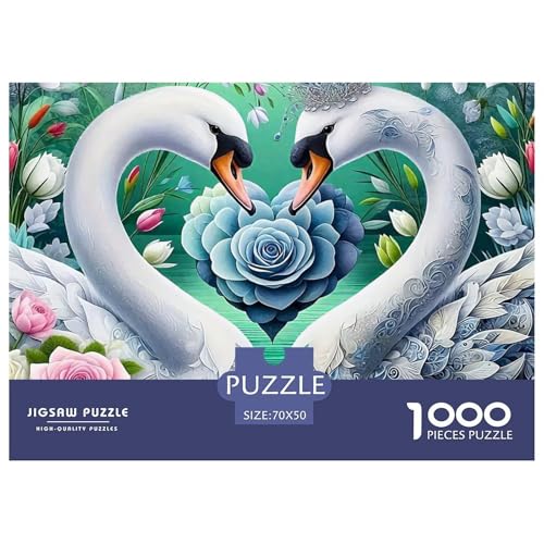 Schwan 1000-teilige Puzzles EIN Herausforderndes Rätsel, Schöne Vögel Geschicklichkeitsspiel Für Die Ganze Familie,buntes Legespiel Erwachsenenpuzzle70x50cm/1000pcs Schwan 1000-teilige Puzzles EIN Herausforderndes Rätsel, Schöne Vögel Geschicklichkeitsspiel Für Die Ganze Familie,buntes Legespiel Erwachsenenpuzzle70x50cm/1000pcs von JCOUSDAEO