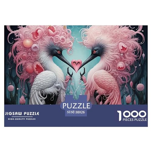 Schwan 1000-teilige Puzzles Farbenfrohes Puzzle Für Erwachsene Und Kinder Geschenke Für Frauen,Geschenke Für Männer38x26cm/1000pcs von JCOUSDAEO