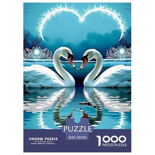 Schwan 1000-teilige Puzzles Klassische Puzzles Schwer Für Erwachsene Und Kinder Puzzles Für Erwachsene Lernspiel Herausforderungsspielzeug70x50cm/1000pcs Schwan 1000-teilige Puzzles Klassische Puzzles Schwer Für Erwachsene Und Kinder Puzzles Für Erwachsene Lernspiel Herausforderungsspielzeug70x50cm/1000pcs von JCOUSDAEO