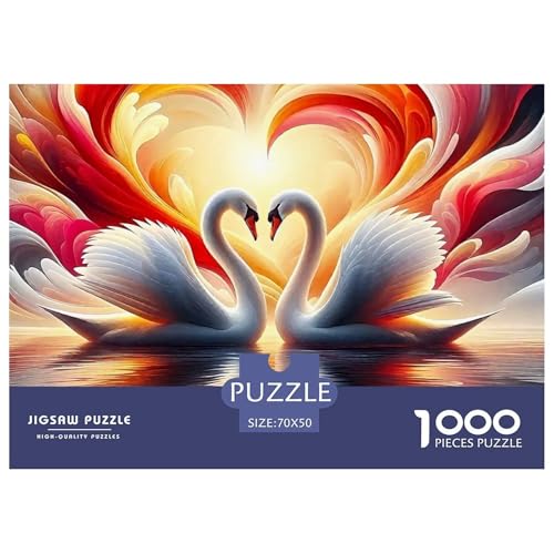 Schwan Puzzle 1000 Teile EIN Herausforderndes Rätsel, Puzzles Für Erwachsene Lernspiel Erwachsenenpuzzle Ab 14 Jahren70x50cm/1000pcs Schwan Puzzle 1000 Teile EIN Herausforderndes Rätsel, Puzzles Für Erwachsene Lernspiel Erwachsenenpuzzle Ab 14 Jahren70x50cm/1000pcs von JCOUSDAEO