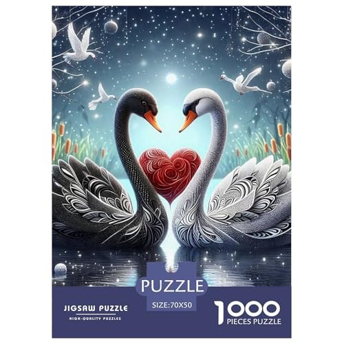 Schwan Puzzle 1000 Teile Klassische Puzzles Schwer Für Erwachsene Und Kinder Puzzles Für Erwachsene Lernspiel Erwachsenenpuzzle Ab 14 Jahren70x50cm/1000pcs Schwan Puzzle 1000 Teile Klassische Puzzles Schwer Für Erwachsene Und Kinder Puzzles Für Erwachsene Lernspiel Erwachsenenpuzzle Ab 14 Jahren70x50cm/1000pcs von JCOUSDAEO