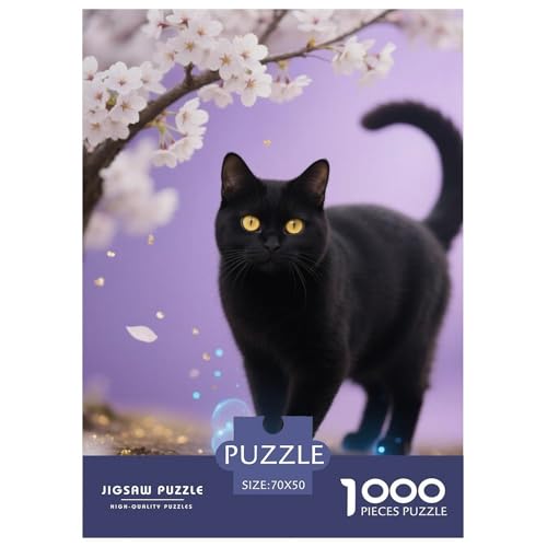 Schwarze Katze Puzzle 1000 Pieces Puzzle for Men and Women Haustier Katze Puzzles for Adults Educational Game Challenge Toy Gifts for Women, Gifts for Men for Children from 14 Years70x50cm/1000pcs Schwarze Katze Puzzle 1000 Pieces Puzzle for Men and Women Haustier Katze Puzzles for Adults Educational Game Challenge Toy Gifts for Women, Gifts for Men for Children from 14 Years70x50cm/1000pcs von JCOUSDAEO