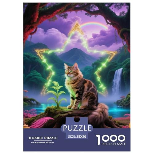 Selkirk Rex 1000 Piece Puzzle A Challenging Puzzle Haustier Katze Puzzle Games for The Whole Family Colourful Toy for Children from 8-12 Years for Older Children38x26cm/1000pcs von JCOUSDAEO
