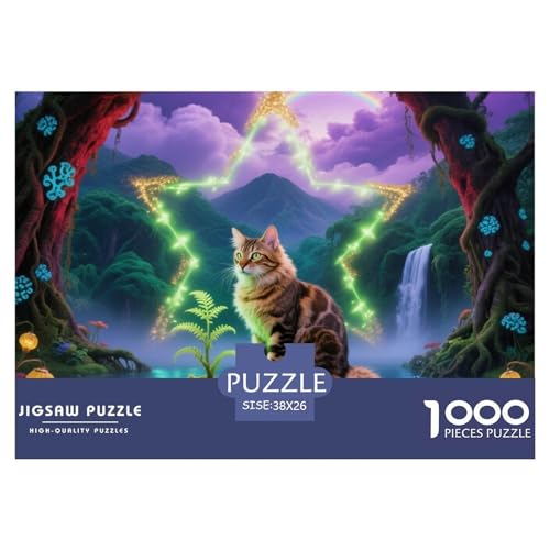 Selkirk Rex Puzzle 1000 Pieces Puzzle for Men and Women Haustier Katze Puzzles for Adults and Children Gifts for Women, Gifts for Men for Children from 14 Years38x26cm/1000pcs von JCOUSDAEO