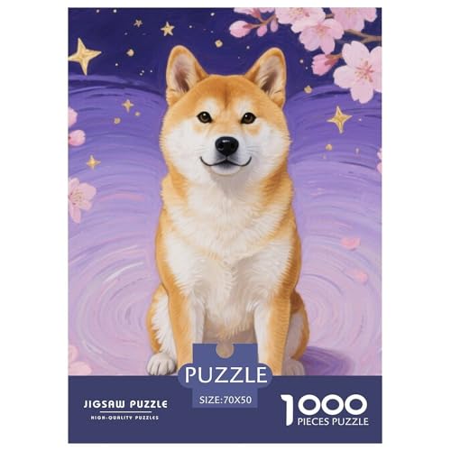 Shiba Inu ​ Puzzle 1000 Pieces A Challenging Puzzle Haustier Hund Puzzle Games for The Whole for Women, Gifts for Men for Children from 14 Years70x50cm/1000pcs von JCOUSDAEO