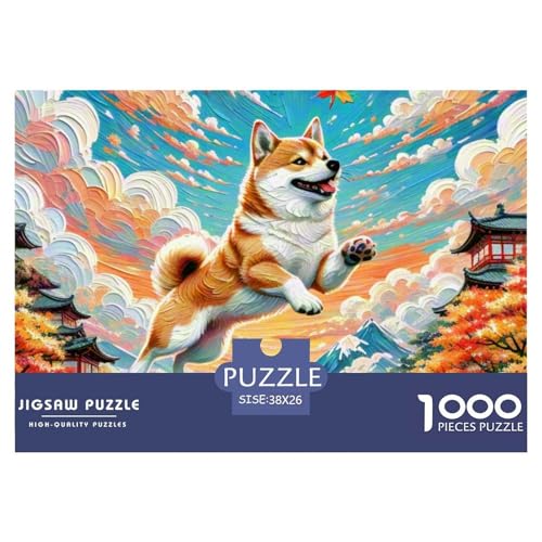 Shiba Inu ​ Puzzle 1000 Pieces A Challenging Puzzle Süße Haustiere Puzzle Games for The Whole for Women, Gifts for Men for Older Children38x26cm/1000pcs von JCOUSDAEO