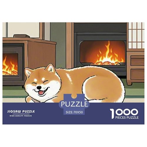 Shiba Inu ​ Puzzle 1000 Pieces Puzzle for Men and Women Süße Haustiere Puzzles for Adults and Children Gifts for Women, Gifts for Men for Older Children70x50cm/1000pcs von JCOUSDAEO