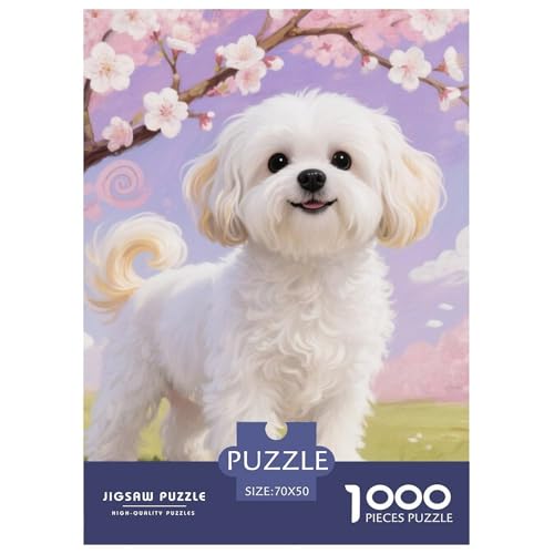 Shih Tzu ​ 1000 Piece Puzzle Puzzle for Men and Women niedlich Hund Puzzles for Adults Educational Game Challenge Toy Colourful Toy for Children from 8-12 Years for Older Children70x50cm/1000pcs von JCOUSDAEO