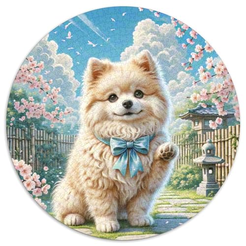 Shih Tzu ​ 1000Jigsaws Creative Gifts Haustierhund Round Puzzles Educational Stress Relieving Toy Adult Sophisticated Puzzle for Adults1000pcs (67.5x67.5cm) von JCOUSDAEO