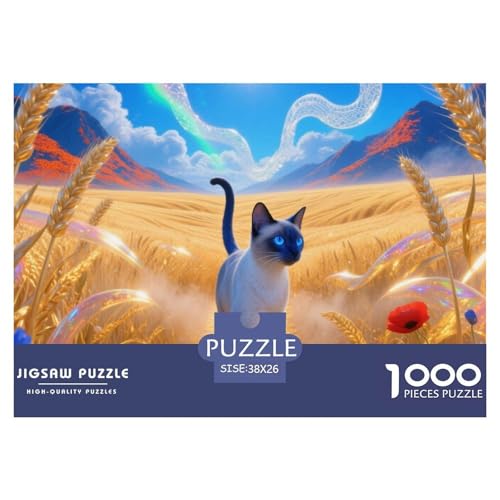 Siamische Katze Puzzle 1000 Pieces Puzzle for Men and Women Hübsches Haustierkatzen Puzzle Games for The Whole for Women, Gifts for Men for Children from 14 Years38x26cm/1000pcs Siamische Katze Puzzle 1000 Pieces Puzzle for Men and Women Hübsches Haustierkatzen Puzzle Games for The Whole for Women, Gifts for Men for Children from 14 Years38x26cm/1000pcs von JCOUSDAEO
