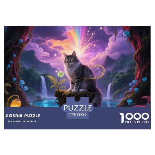 Sibirische Katze Puzzle 1000 Pieces Puzzle for Men and Women Niedliche Katze Puzzles for Adults and Children Gifts for Women, Gifts for Men for Children from 14 Years38x26cm/1000pcs von JCOUSDAEO