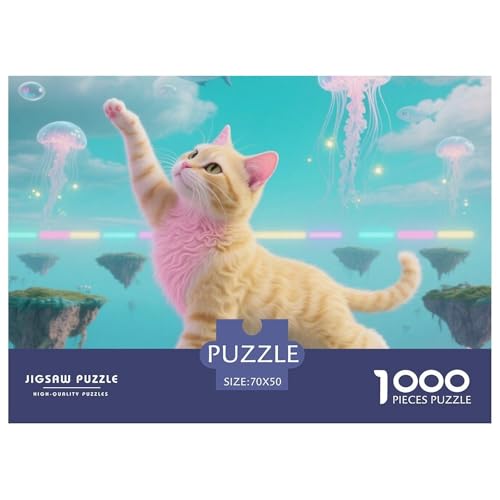 Singapur Puzzle 1000 Pieces A Challenging Puzzle Niedliche Katze Puzzles for Adults Educational Game Challenge Toy Gifts for Women, Gifts for Men for Older Children70x50cm/1000pcs von JCOUSDAEO