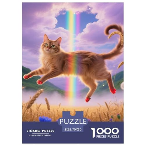 Somalische Katze Puzzle 1000 Pieces Puzzle for Men and Women Niedliche Katze Puzzle Games for The Whole Family Colourful Toy for Children from 8-12 Years for Children from 14 Years70x50cm/1000pcs Somalische Katze Puzzle 1000 Pieces Puzzle for Men and Women Niedliche Katze Puzzle Games for The Whole Family Colourful Toy for Children from 8-12 Years for Children from 14 Years70x50cm/1000pcs von JCOUSDAEO