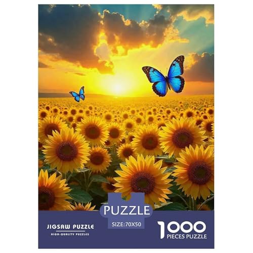 Sonnenblumen 1000 Teile Puzzle EIN Herausforderndes Rätsel, Beautiful Flower Geschenke Für Frauen,Geschenke Für Männer Erwachsenenpuzzle 70x50cm/1000pcs Sonnenblumen 1000 Teile Puzzle EIN Herausforderndes Rätsel, Beautiful Flower Geschenke Für Frauen,Geschenke Für Männer Erwachsenenpuzzle 70x50cm/1000pcs von JCOUSDAEO