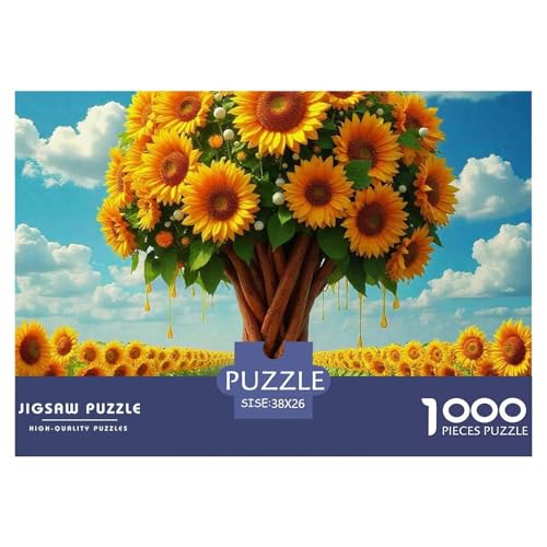 Sonnenblumen 1000 Teile Puzzle Klassische Puzzles Schwer Für Erwachsene Und Kinder Beautiful Flower Geschicklichkeitsspiel Für Die Ganze Familie, Erwachsenenpuzzle 38x26cm/100 Sonnenblumen 1000 Teile Puzzle Klassische Puzzles Schwer Für Erwachsene Und Kinder Beautiful Flower Geschicklichkeitsspiel Für Die Ganze Familie, Erwachsenenpuzzle 38x26cm/100 von JCOUSDAEO