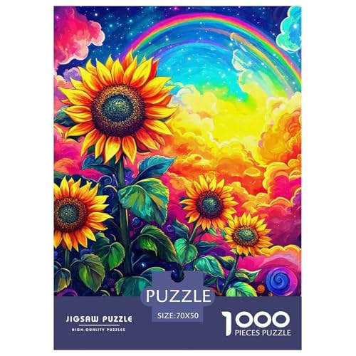Sonnenblumen 1000 Teile Puzzle Klassische Puzzles Schwer Für Erwachsene Und Kinder Beautiful Flower Geschicklichkeitsspiel Für Die Ganze Familie, Erwachsenenpuzzle 70x50cm/100 Sonnenblumen 1000 Teile Puzzle Klassische Puzzles Schwer Für Erwachsene Und Kinder Beautiful Flower Geschicklichkeitsspiel Für Die Ganze Familie, Erwachsenenpuzzle 70x50cm/100 von JCOUSDAEO