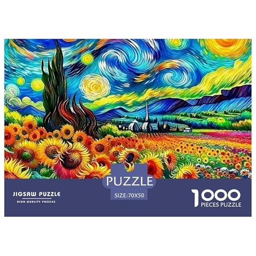Sonnenblumen 1000 Teile Puzzle Klassische Puzzles Schwer Für Erwachsene Und Kinder Beautiful Flower Geschicklichkeitsspiel Für Die Ganze Familie, Erwachsenenpuzzle 70x50cm/100 Sonnenblumen 1000 Teile Puzzle Klassische Puzzles Schwer Für Erwachsene Und Kinder Beautiful Flower Geschicklichkeitsspiel Für Die Ganze Familie, Erwachsenenpuzzle 70x50cm/100 von JCOUSDAEO