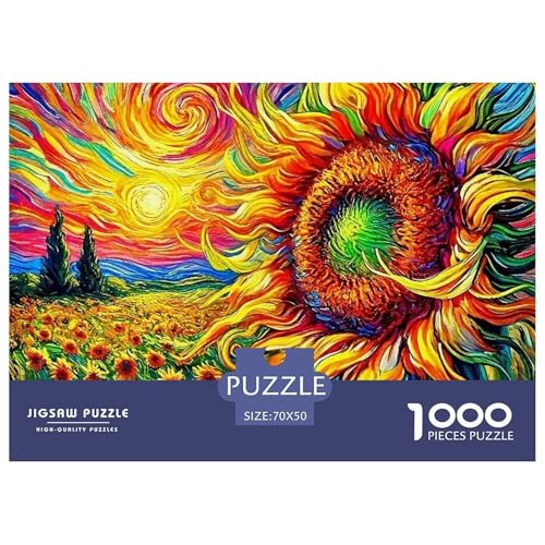 Sonnenblumen 1000-teilige Puzzles EIN Herausforderndes Rätsel, Beautiful Flower Geschicklichkeitsspiel Für Die Ganze Familie, Kinder70x50cm/1000pcs Sonnenblumen 1000-teilige Puzzles EIN Herausforderndes Rätsel, Beautiful Flower Geschicklichkeitsspiel Für Die Ganze Familie, Kinder70x50cm/1000pcs von JCOUSDAEO
