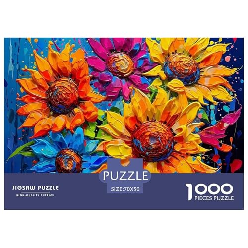 Sonnenblumen 1000-teilige Puzzles EIN Herausforderndes Rätsel, Beautiful Flower Geschicklichkeitsspiel Für Die Ganze Familie, Kinder70x50cm/1000pcs Sonnenblumen 1000-teilige Puzzles EIN Herausforderndes Rätsel, Beautiful Flower Geschicklichkeitsspiel Für Die Ganze Familie, Kinder70x50cm/1000pcs von JCOUSDAEO