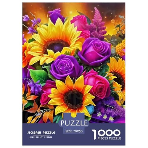 Sonnenblumen 1000-teilige Puzzles EIN Herausforderndes Rätsel, Beautiful Flower Puzzles Für Erwachsene Lernspiel Herausforderungsspielzeug Erwachsenenpuzzle 70x50cm/1000pcs Sonnenblumen 1000-teilige Puzzles EIN Herausforderndes Rätsel, Beautiful Flower Puzzles Für Erwachsene Lernspiel Herausforderungsspielzeug Erwachsenenpuzzle 70x50cm/1000pcs von JCOUSDAEO