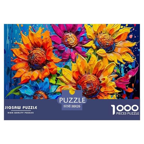 Sonnenblumen 1000-teilige Puzzles Farbenfrohes Puzzle Für Erwachsene Und Kinder Beautiful Flower Geschicklichkeitsspiel Für Die Ganze Familie, 38x26cm/1000pcs Sonnenblumen 1000-teilige Puzzles Farbenfrohes Puzzle Für Erwachsene Und Kinder Beautiful Flower Geschicklichkeitsspiel Für Die Ganze Familie, 38x26cm/1000pcs von JCOUSDAEO
