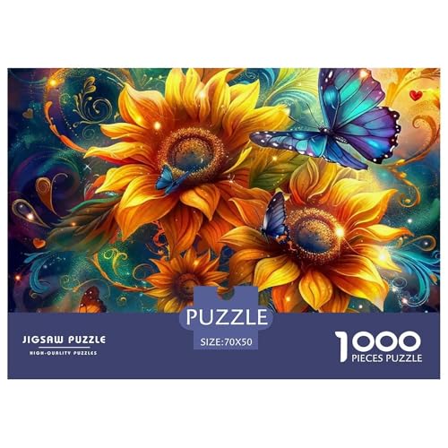 Sonnenblumen 1000-teilige Puzzles Farbenfrohes Puzzle Für Erwachsene Und Kinder Beautiful Flower Geschicklichkeitsspiel Für Die Ganze Familie, 70x50cm/1000pcs Sonnenblumen 1000-teilige Puzzles Farbenfrohes Puzzle Für Erwachsene Und Kinder Beautiful Flower Geschicklichkeitsspiel Für Die Ganze Familie, 70x50cm/1000pcs von JCOUSDAEO
