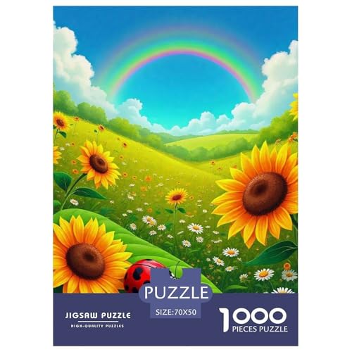 Sonnenblumen 1000-teilige Puzzles Farbenfrohes Puzzle Für Erwachsene Und Kinder Beautiful Flower Geschicklichkeitsspiel Für Die Ganze Familie, 70x50cm/1000pcs Sonnenblumen 1000-teilige Puzzles Farbenfrohes Puzzle Für Erwachsene Und Kinder Beautiful Flower Geschicklichkeitsspiel Für Die Ganze Familie, 70x50cm/1000pcs von JCOUSDAEO