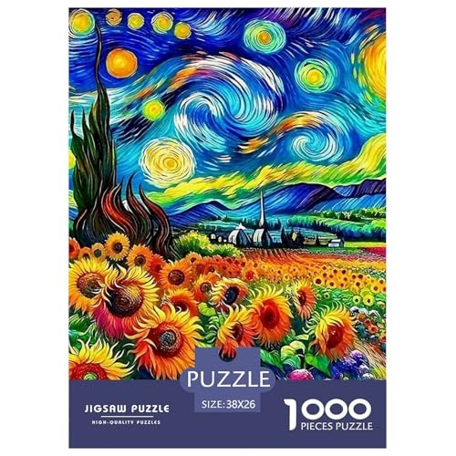 Sonnenblumen 1000-teilige Puzzles Farbenfrohes Puzzle Für Erwachsene Und Kinder Beautiful Flower Geschicklichkeitsspiel Für Die Ganze Familie, Erwachsenenpuzzle 38x26cm/1000pc Sonnenblumen 1000-teilige Puzzles Farbenfrohes Puzzle Für Erwachsene Und Kinder Beautiful Flower Geschicklichkeitsspiel Für Die Ganze Familie, Erwachsenenpuzzle 38x26cm/1000pc von JCOUSDAEO