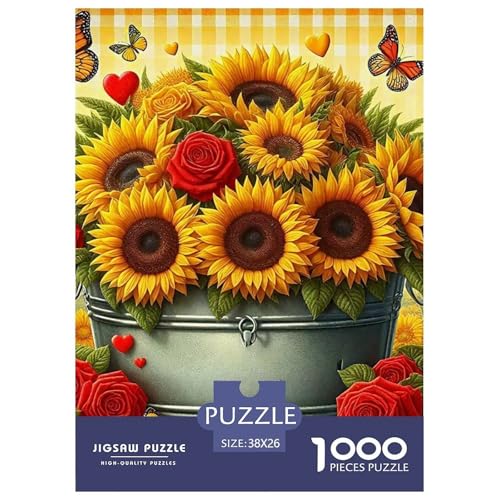 Sonnenblumen Puzzle 1000 Teile EIN Herausforderndes Rätsel, Beautiful Flower Puzzles Für Erwachsene Lernspiel Herausforderungsspielzeug Erwachsenenpuzzle 38x26cm/1000pcs Sonnenblumen Puzzle 1000 Teile EIN Herausforderndes Rätsel, Beautiful Flower Puzzles Für Erwachsene Lernspiel Herausforderungsspielzeug Erwachsenenpuzzle 38x26cm/1000pcs von JCOUSDAEO